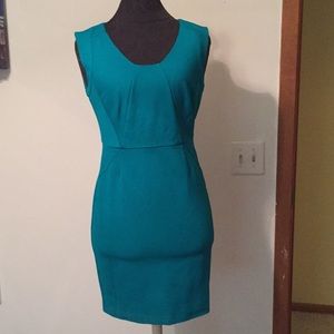 Turquoise Ann Taylor dress, size 0 petite.